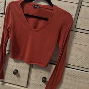 Forever 21 Fitted Crop Blouse